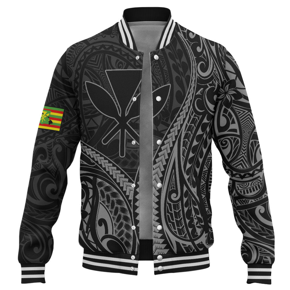 Hawaii Baseball Jacket Polynesian Tribal Tattoo Island Spirit Style