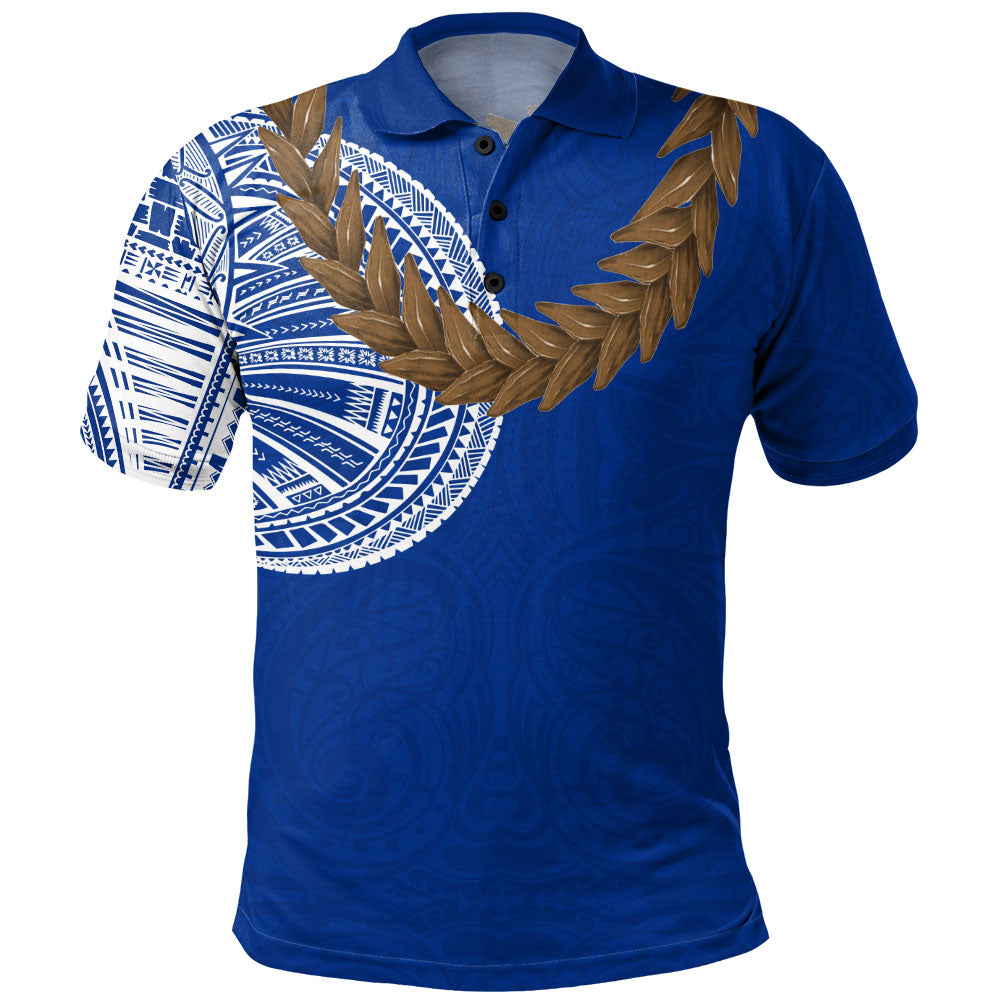 Samoa Polo Shirt Tattoo Roman Reigns With Ula Fala Style Brown