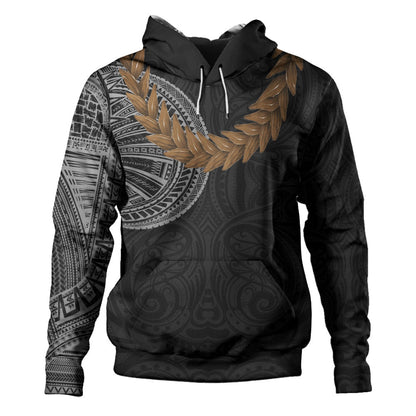 Samoa Hoodie Tattoo Roman Reigns With Ula Fala Style Brown