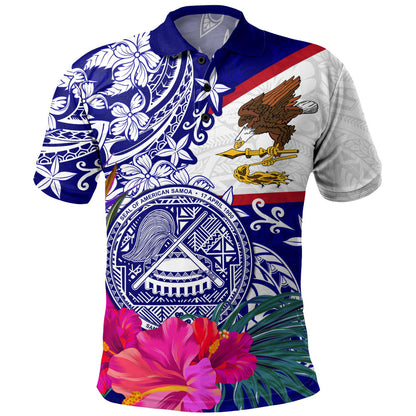 American Samoa Polo Shirt Flag Tribal Tropical Style