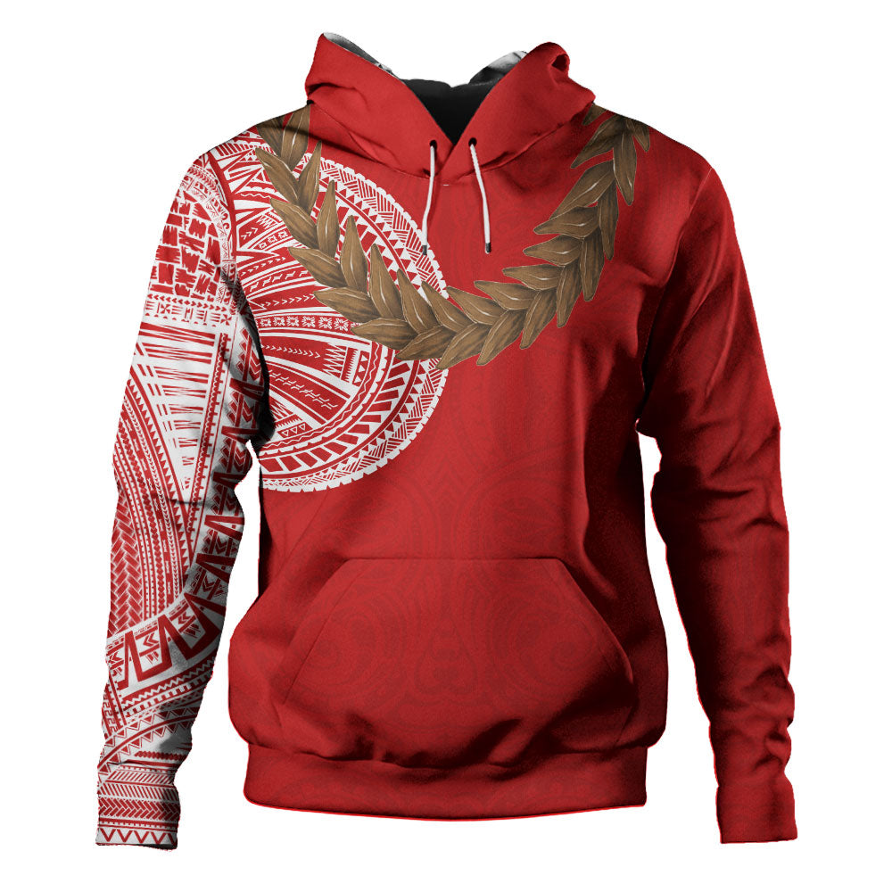 Samoa Hoodie Tattoo Roman Reigns With Ula Fala Style Brown