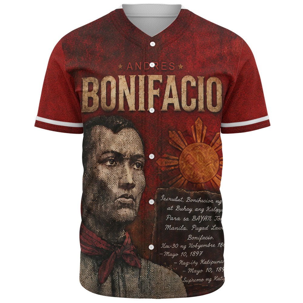 Philippines Filipinos Baseball Shirt Andres Bonifacio Philippine Hero