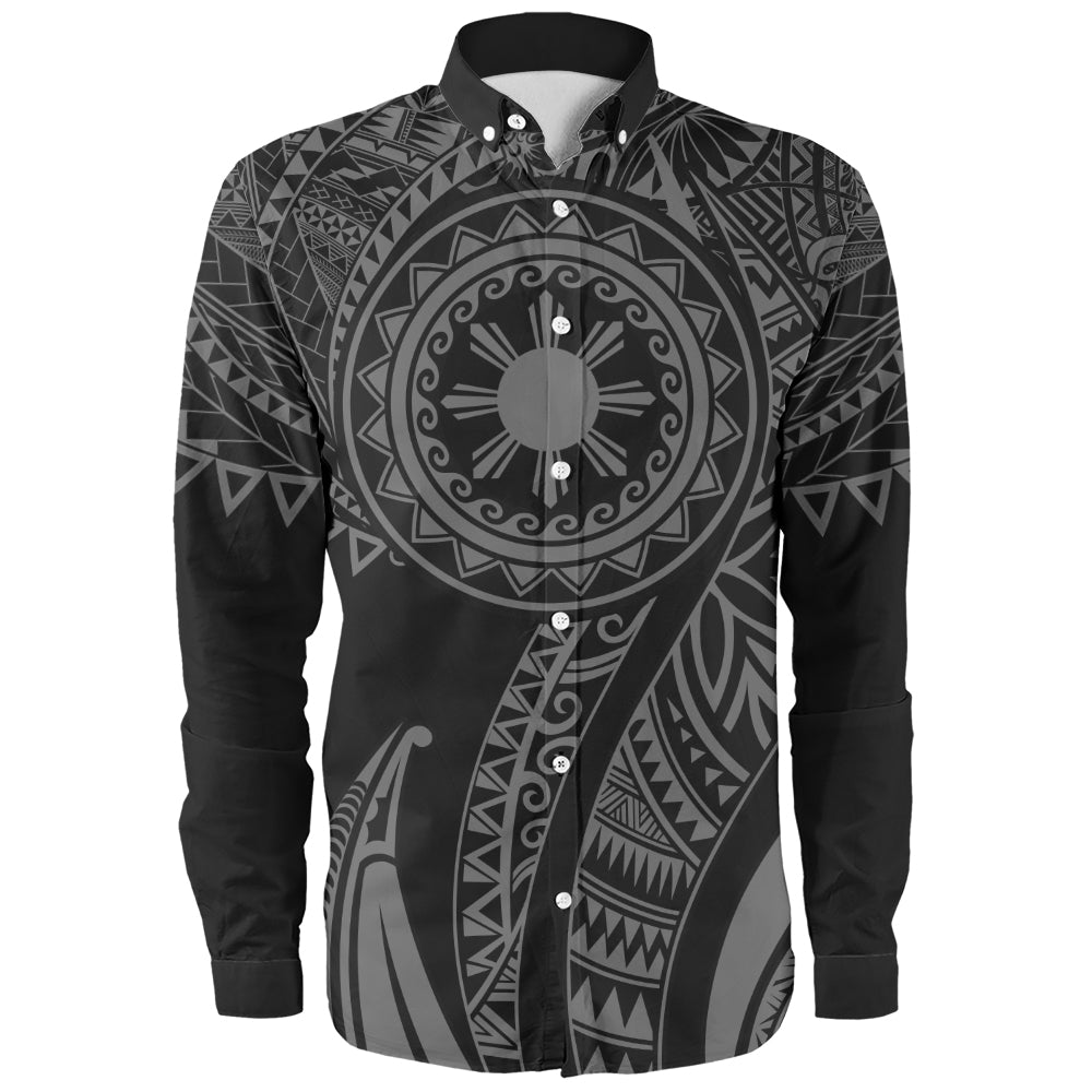 Philippines Filipinos Long Sleeve Shirt Tribal Tattoo Island