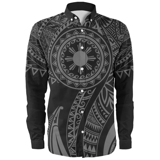 Philippines Filipinos Long Sleeve Shirt Tribal Tattoo Island
