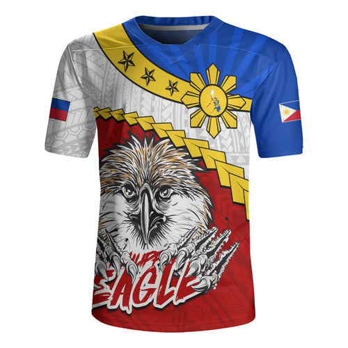 Hawaii Rugby Jersey Tribal Tattoo Flag Eagle Animal