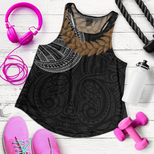 Samoa Women Tank Tattoo Roman Reigns With Ula Fala Style Brown