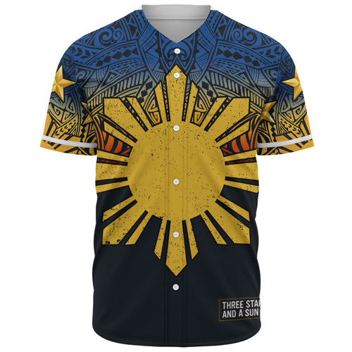 Philippines Filipinos Baseball Shirt Philippine Pride Three Stars and A Sun