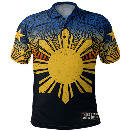 Philippines Filipinos Polo Shirt Philippine Pride Three Stars and A Sun
