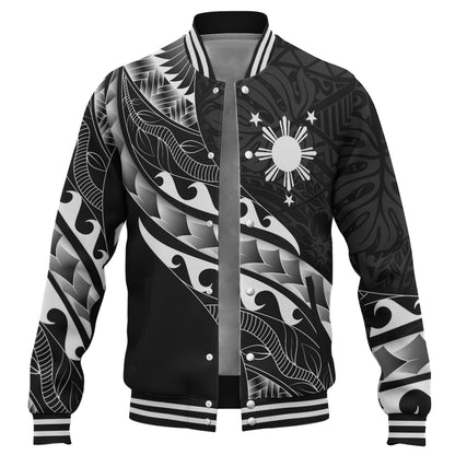 Philippines Filipinos Baseball Jacket Custom Island Tribal Tattoos
