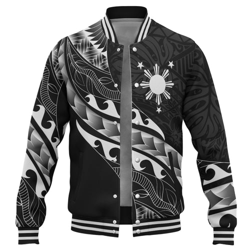 Philippines Filipinos Baseball Jacket Custom Island Tribal Tattoos