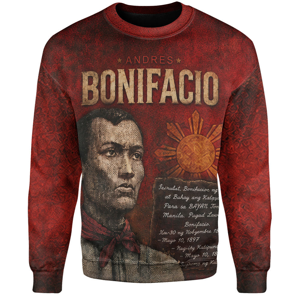Philippines Filipinos Sweatshirt Andres Bonifacio Philippine Hero