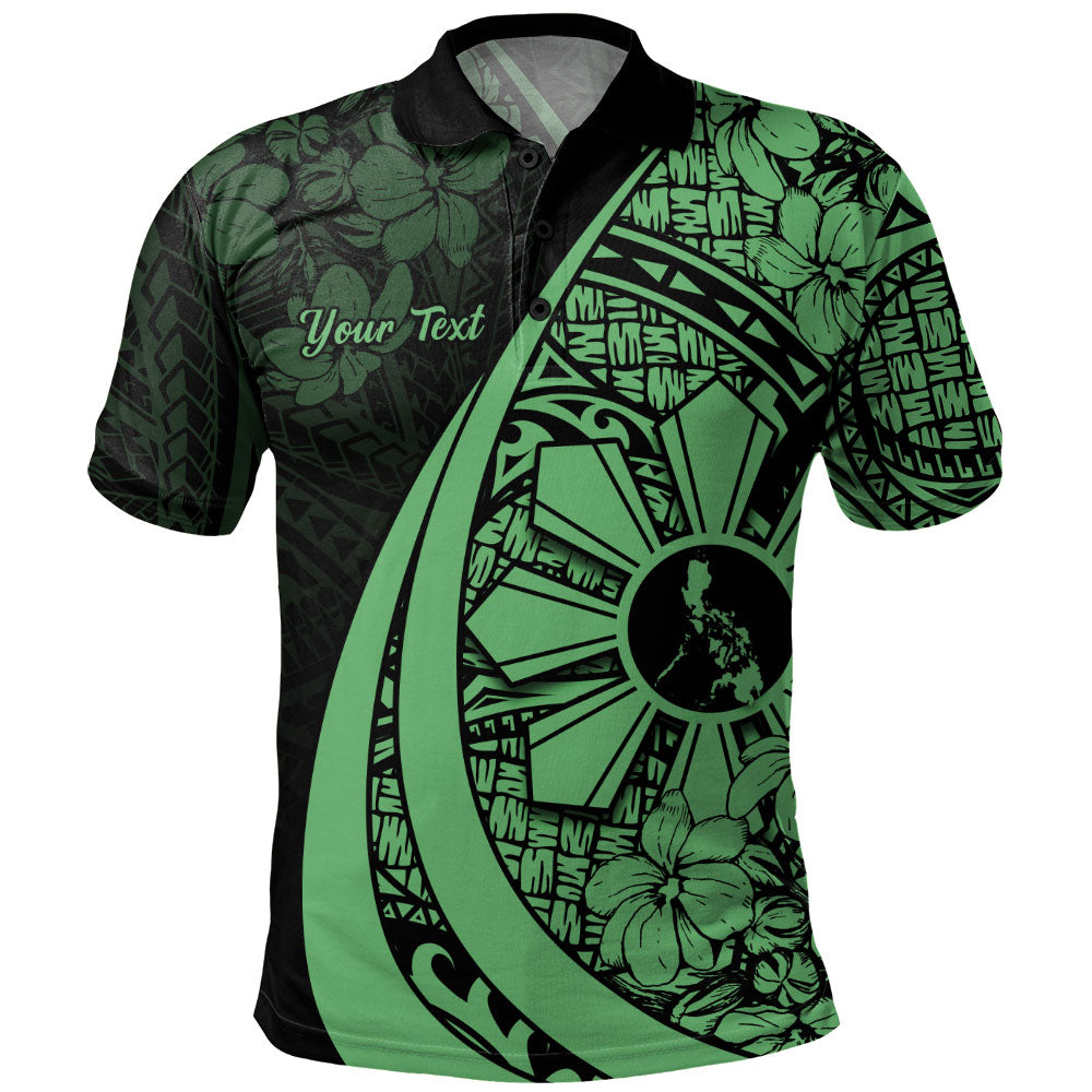 Philippines Filipinos Polo Shirt Custom National Sampaguita Flower Symbols Style