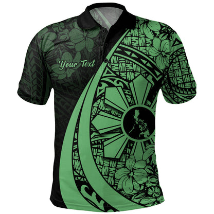 Philippines Filipinos Polo Shirt Custom National Sampaguita Flower Symbols Style
