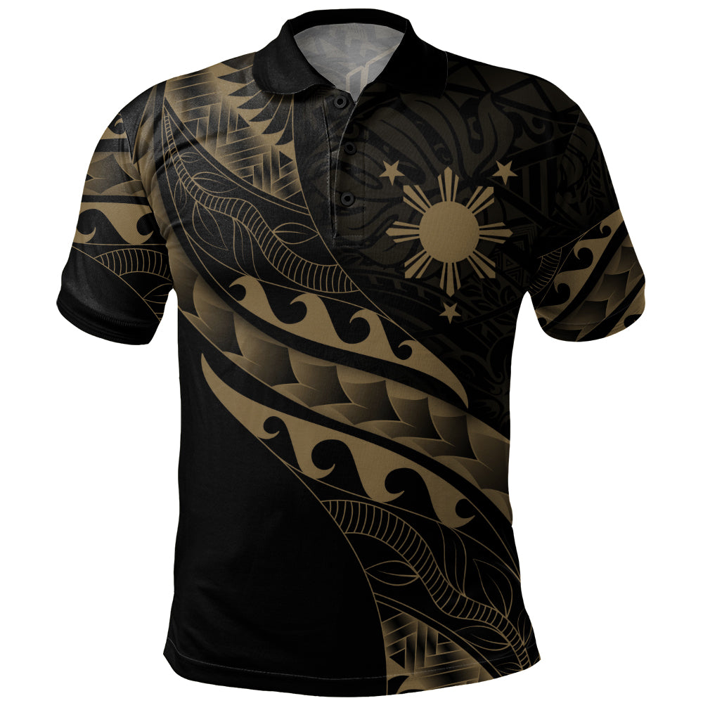 Philippines Filipinos Polo Shirt Custom Island Tribal Tattoos