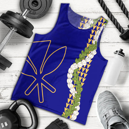 Hawaii Tank Top Kanaka Maoli Puakenikeni Maile Flower Lei