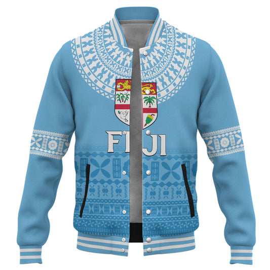 Fiji Baseball Jacket Bula Pattern Classic Style