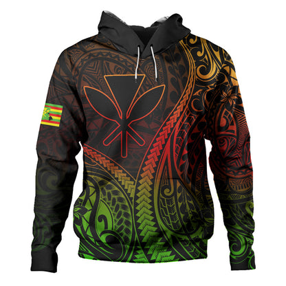 Hawaii Hoodie Polynesian Tribal Tattoo Island Spirit Style