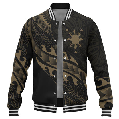 Philippines Filipinos Baseball Jacket Custom Island Tribal Tattoos