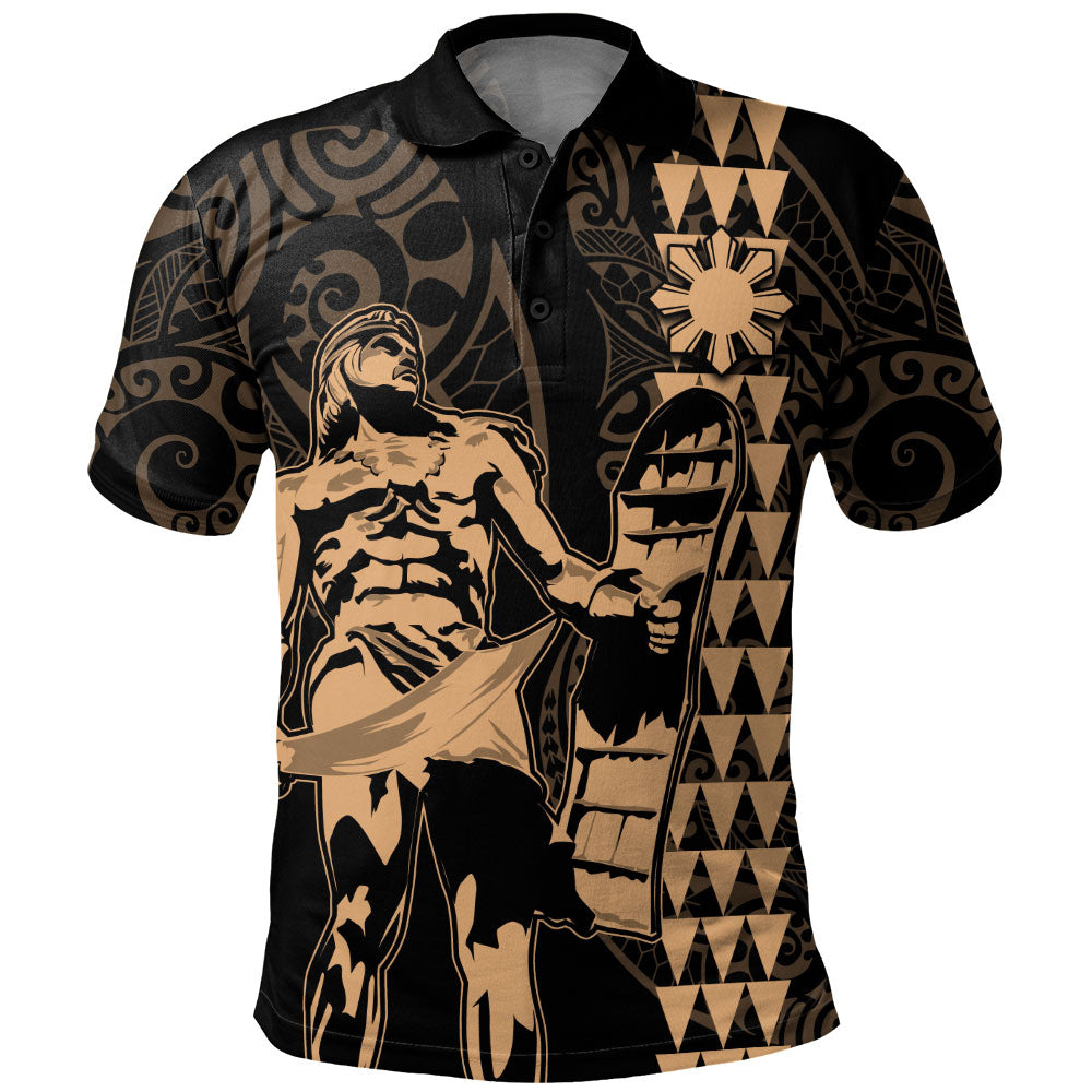 Philippines Filipinos Polo Shirt Lapu Lapu Kakau Style