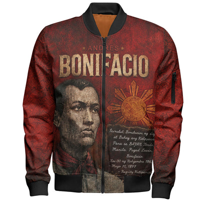 Philippines Filipinos Bomber Jacket Andres Bonifacio Philippine Hero