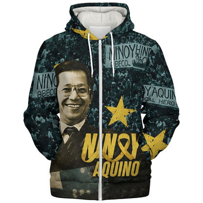 Philippines Filipinos Sherpa Hoodie Ninoy Aquino Philippine History Tribute Style