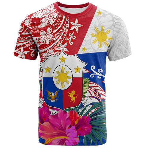 Philippines Filipinos T-Shirt Flag Tribal Tropical Style