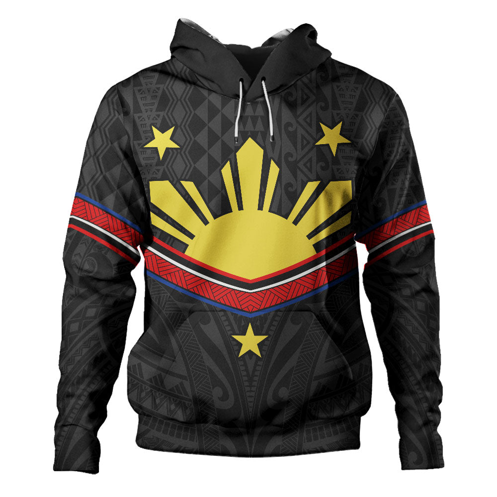 Philippines Filipinos Hoodie Polynesian Inspired Tribal Tattoo