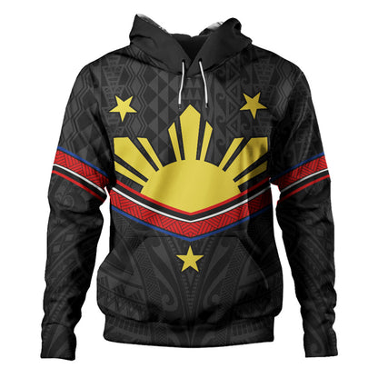 Philippines Filipinos Hoodie Polynesian Inspired Tribal Tattoo