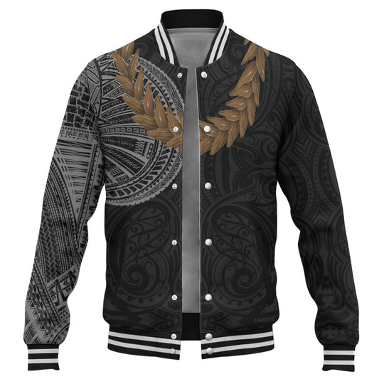 Samoa Baseball Jacket Tattoo Roman Reigns With Ula Fala Style Brown
