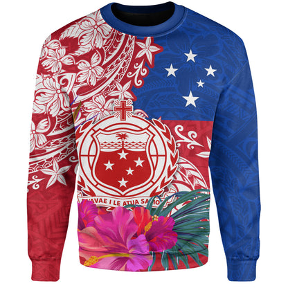 Samoa Sweatshirt Flag Tribal Tropical Style