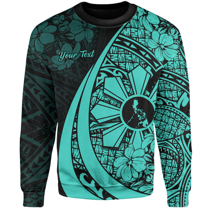 Philippines Filipinos Sweatshirt Custom National Sampaguita Flower Symbols Style