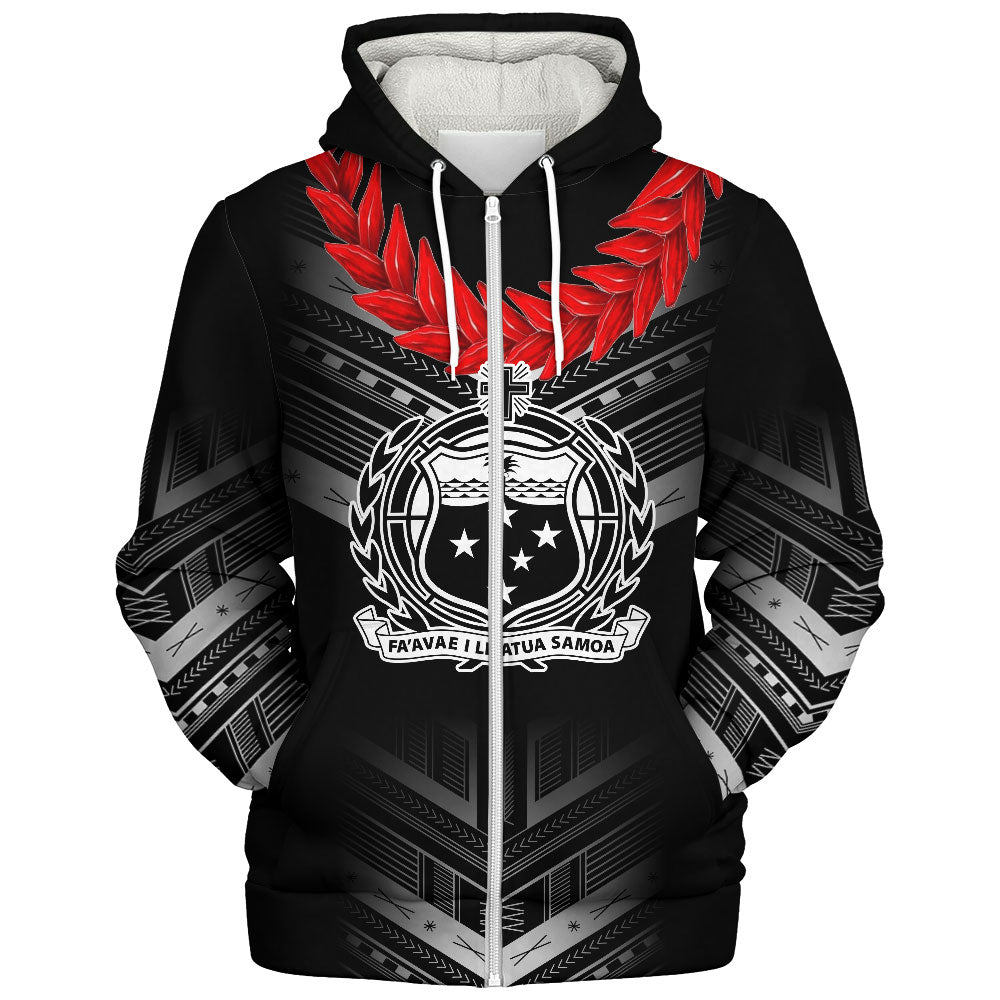 Samoa Sherpa Hoodie Polynesian Pride Inspired Design