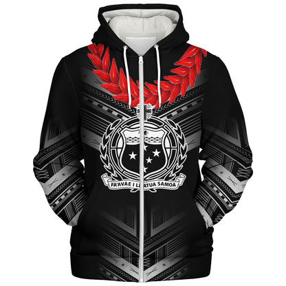 Samoa Sherpa Hoodie Polynesian Pride Inspired Design
