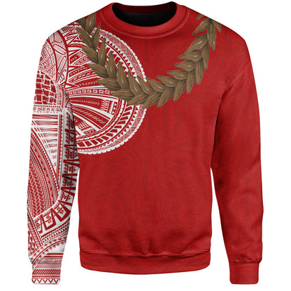 Samoa Sweatshirt Tattoo Roman Reigns With Ula Fala Style Brown