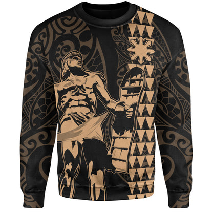 Philippines Filipinos Sweatshirt Lapu Lapu Kakau Style