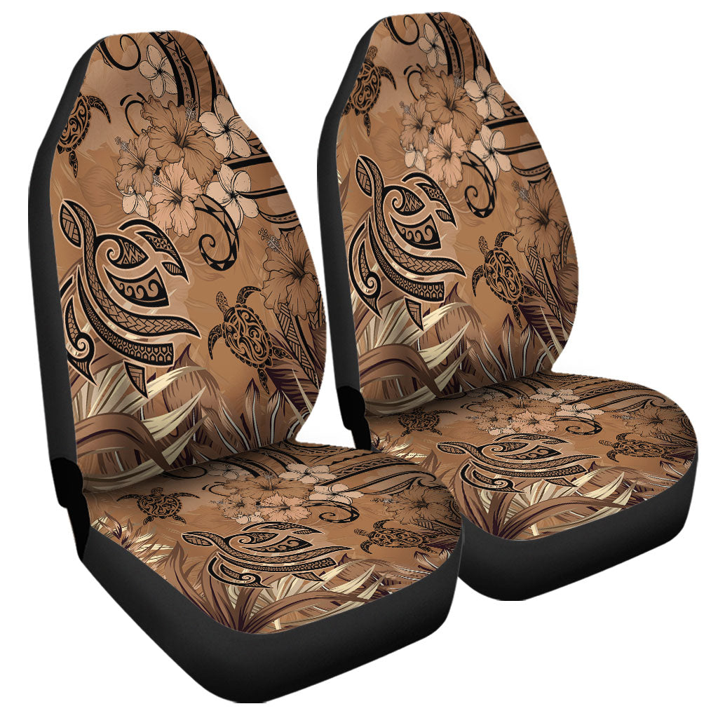 Hawaii Car Seat Covers Polynesian Turtle Tattoo Tropical Elements