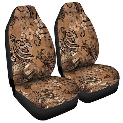 Hawaii Car Seat Covers Polynesian Turtle Tattoo Tropical Elements