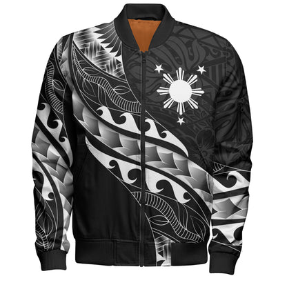 Philippines Filipinos Bomber Jacket Custom Island Tribal Tattoos