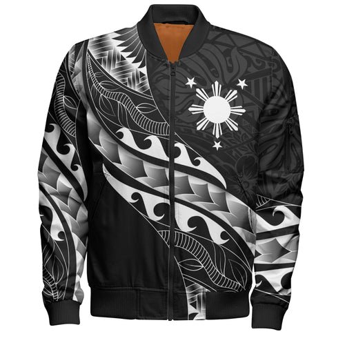 Philippines Filipinos Bomber Jacket Custom Island Tribal Tattoos