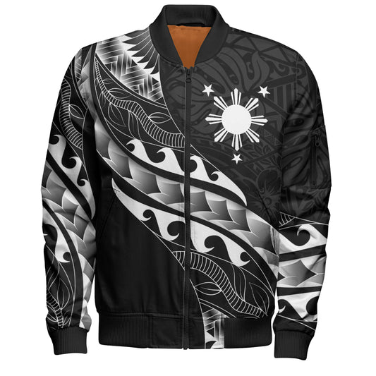 Philippines Filipinos Bomber Jacket Custom Island Tribal Tattoos