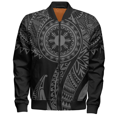 Philippines Filipinos Bomber Jacket Tribal Tattoo Island