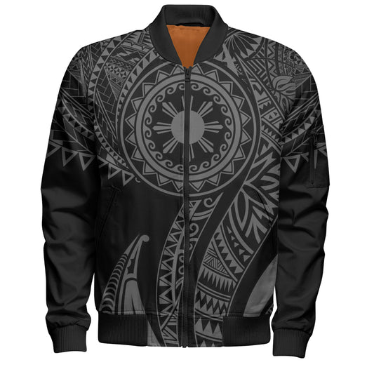 Philippines Filipinos Bomber Jacket Tribal Tattoo Island