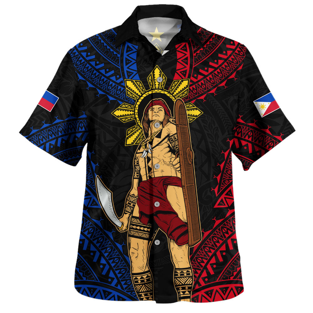 Philippines Filipinos Hawaiian Shirt Lapu Lapu Tattoo Batok Tribal Motifs Designs