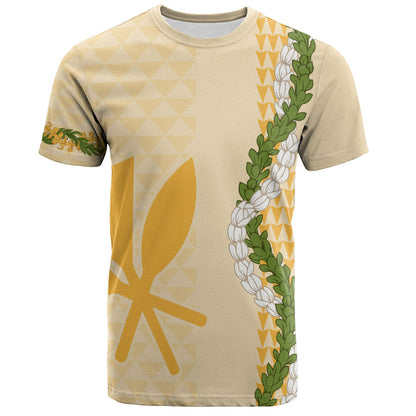 Hawaii T-Shirt Kanaka Maoli Puakenikeni Maile Flower Lei
