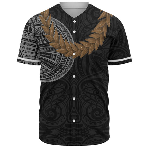 Samoa Baseball Shirt Tattoo Roman Reigns With Ula Fala Style Brown