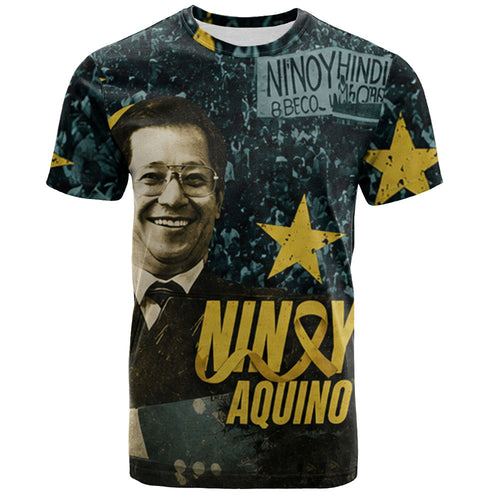 Philippines Filipinos T-Shirt Ninoy Aquino Philippine History Tribute Style
