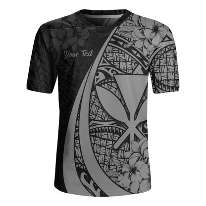 Hawaii Rugby Jersey National Plumeria Flower Symbols Style
