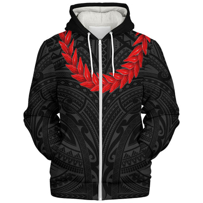 Samoa Sherpa Hoodie Ula Fala Style