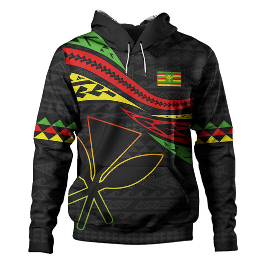 Hawaii Hoodie Polynesian Tribal Tattoo Ethnic Design