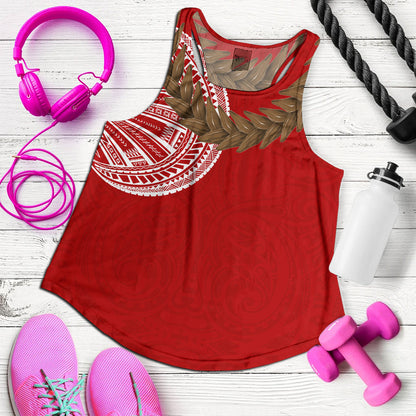 Samoa Women Tank Tattoo Roman Reigns With Ula Fala Style Brown